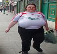 liverpool shirt fat woman